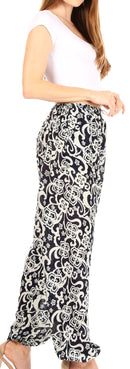 Sakkas Akilla Women's Loose Printed Yoga Elephant Pants Elastic Waist w/Pocket