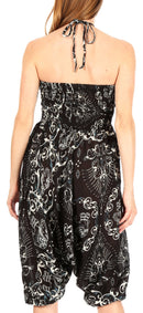 Sakkas Valdis Women's Boho Harem Loose Baggy Jumpsuit Pants Elephant Smock Elastic