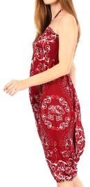 Sakkas Valdis Women's Boho Harem Loose Baggy Jumpsuit Pants Elephant Smock Elastic