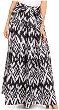 Sakkas Sora Women's Wide Leg Loose African Ankara Print Pants Casual Elastic Waist#color_419-Multi