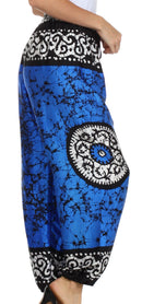 Sakkas Sephora Wide Leg Silky Harem Pants