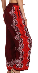 Sakkas Margiela Embroidered Stonewashed Wide Leg Palazzo Pant