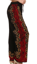 Sakkas Margiela Embroidered Stonewashed Wide Leg Palazzo Pant