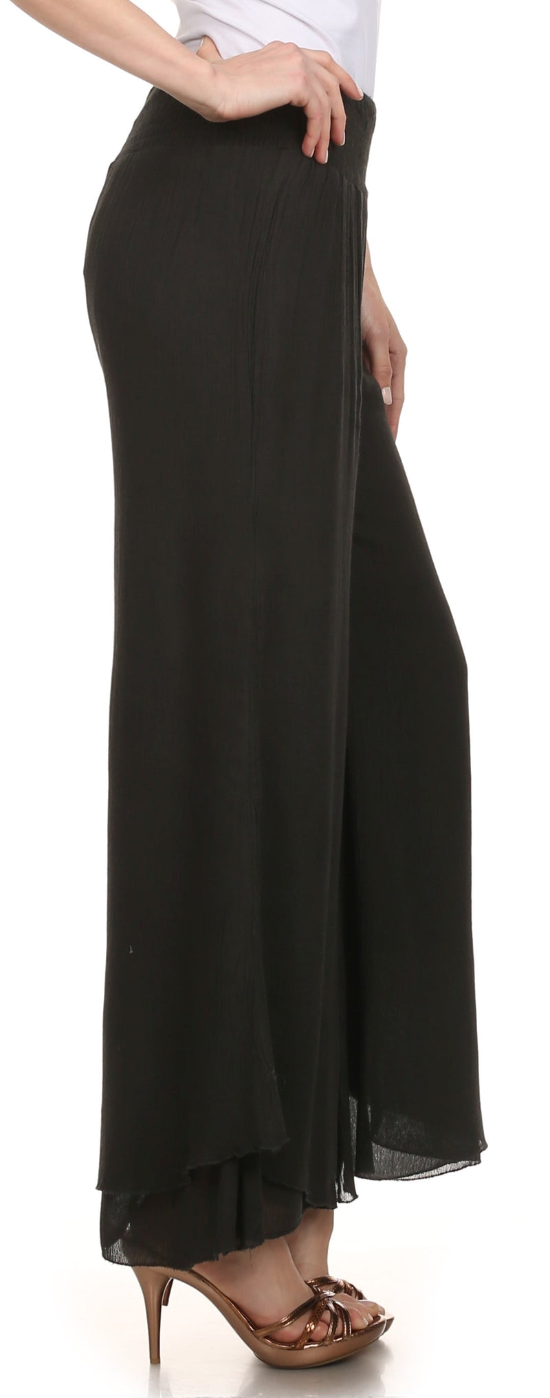 Sakkas Blaire Classic Flare Wide Leg Palazzo Beach Pant