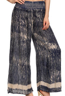Sakkas Shyla Elastic Waistband Palazzo Pants