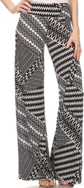Sakkas Mikaela Spring / Summer Print Wide Leg Spandex Palazzo Pant#color_Design29