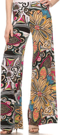 Sakkas Mikaela Spring / Summer Print Wide Leg Spandex Palazzo Pant#color_Design31