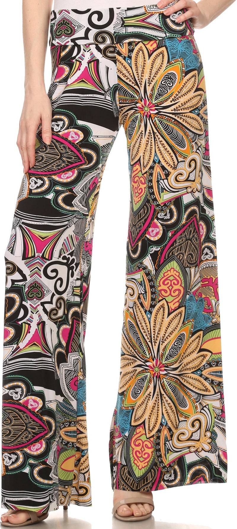 Sakkas Mikaela Spring / Summer Print Wide Leg Spandex Palazzo Pant