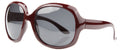 Sakkas Vintage Oversized Frame Fashion Sunglasses#color_BurgundyPolarized-SmokeLens