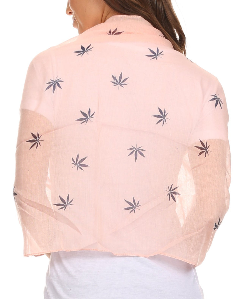 Sakkas Nichole Summer Gauze Featherweight Patterned Versitile Sheer Scarf Wrap - Print7 - One Size