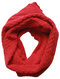 Sakkas Romantic Love Knit Infinity Scarf#color_Red