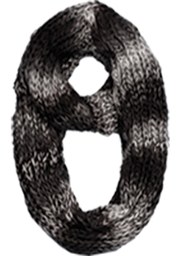 Sakkas Life is Beautiful Knit Infinity Scarf#color_OmbreBlack