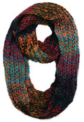 Sakkas Life is Beautiful Knit Infinity Scarf#color_OmbreRainbow