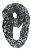 Sakkas Life is Beautiful Knit Infinity Scarf#color_SwirlBlack