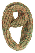 Sakkas Life is Beautiful Knit Infinity Scarf#color_SwirlOrange