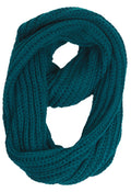 Sakkas Life is Beautiful Knit Infinity Scarf#color_SolidTeal
