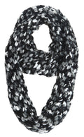 Sakkas Life is Beautiful Knit Infinity Scarf#color_TripleScoopBlack