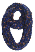 Sakkas Life is Beautiful Knit Infinity Scarf#color_TripleScoopBlue