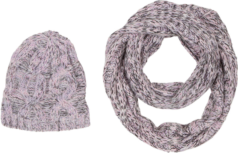 Sakkas Sprinkles Knit Infinity Scarf & Hat Set
