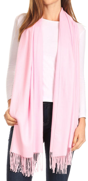 Sakkas Iris Cashmere-Feel Pashmina Shawl Wrap Scarf, Extra Long 80 in