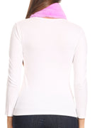 Sakkas Elise Faux Fur Mink Soft Warm Scarf with Pom-Pom