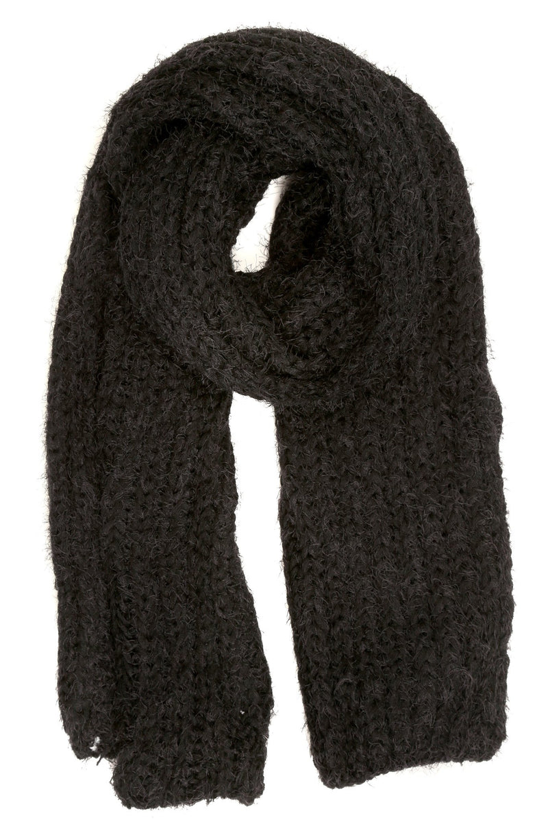 Sakkas Grecia Women's Solid Long Extra Soft Textured Winter Scarf