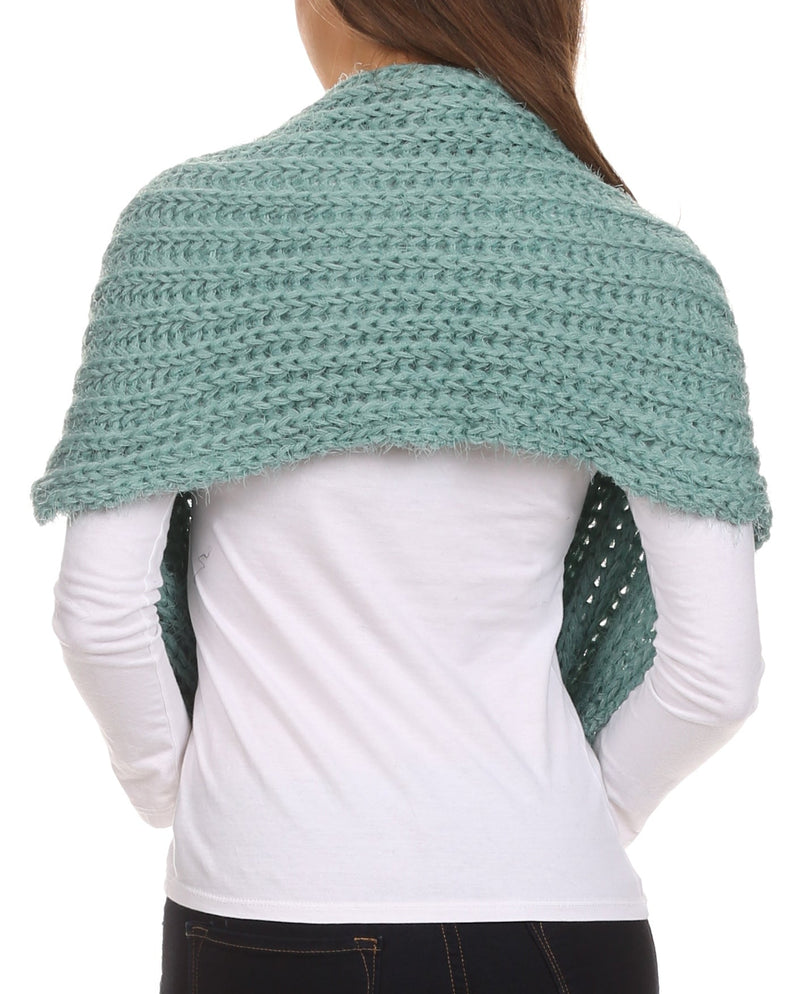 Sakkas Grecia Women's Solid Long Extra Soft Textured Winter Scarf
