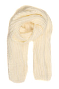 Sakkas Grecia Women's Solid Long Extra Soft Textured Winter Scarf#color_ White