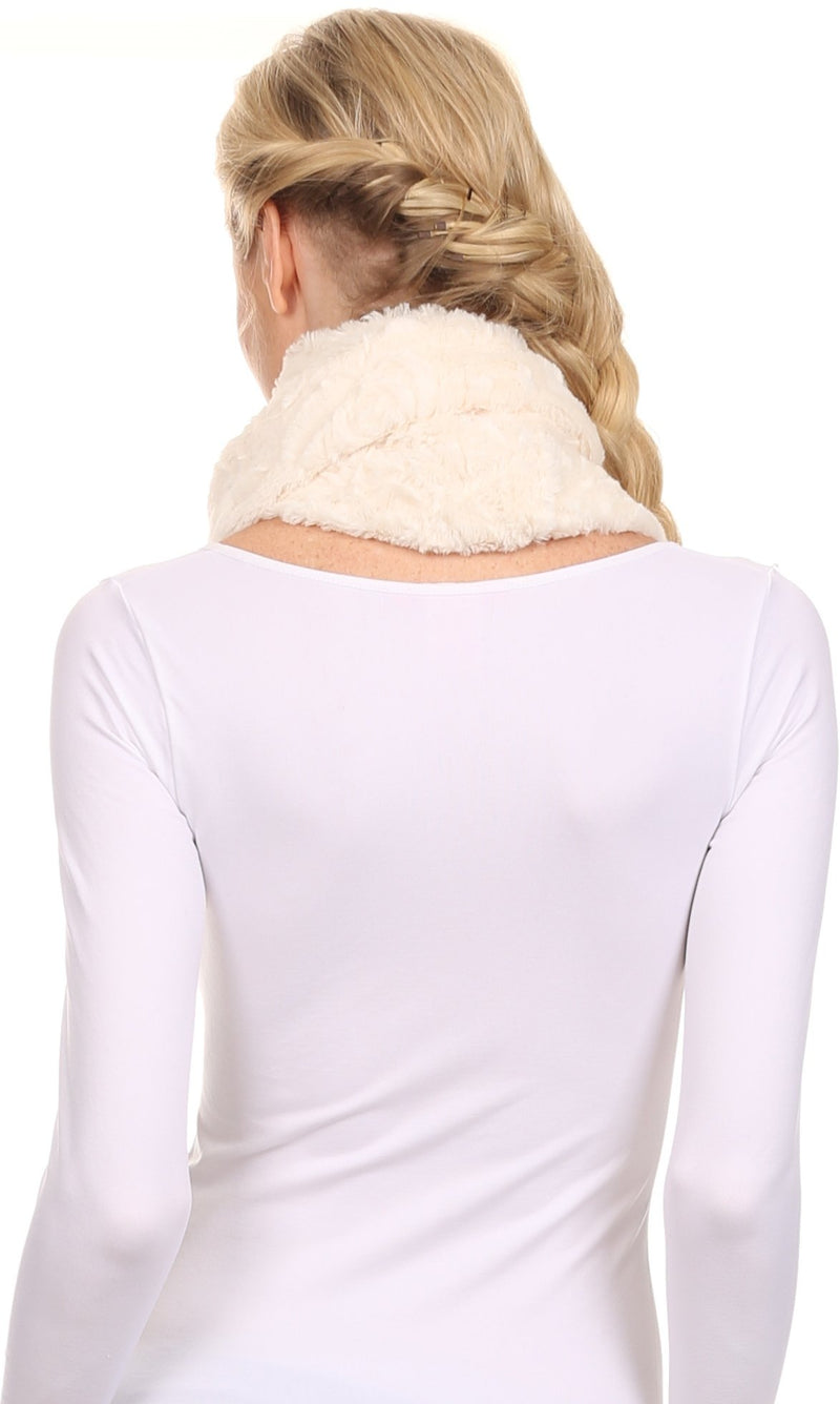 Sakkas Abhy  Soft Fall Winter Furry Infinity Wrap Scarf