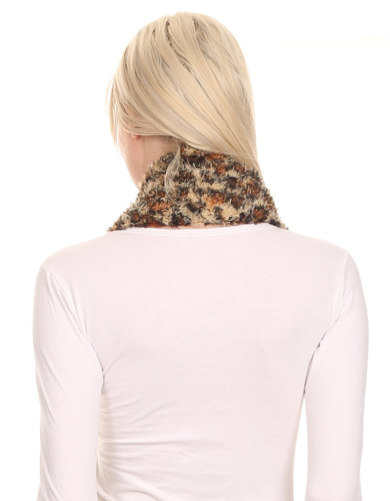 Sakkas Abhy  Soft Fall Winter Furry Infinity Wrap Scarf