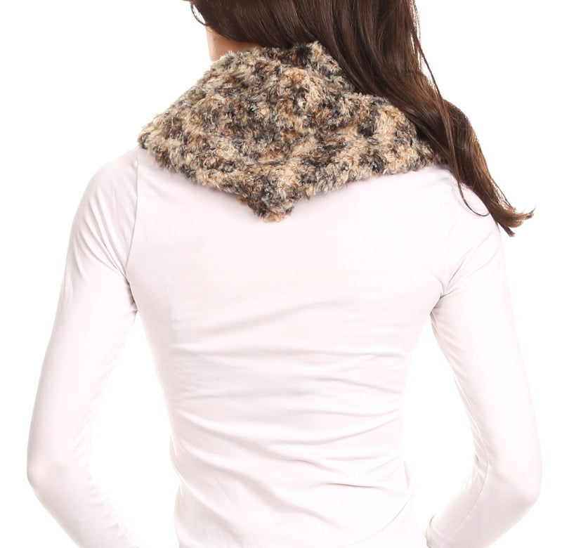 Sakkas Abhy  Soft Fall Winter Furry Infinity Wrap Scarf