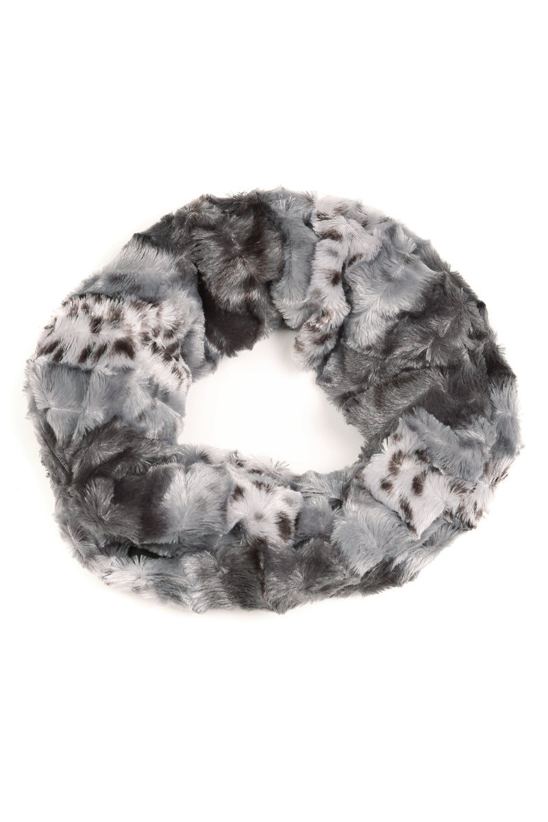 Sakkas Abhy  Soft Fall Winter Furry Infinity Wrap Scarf