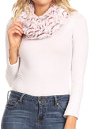 Sakkas Abhy  Soft Fall Winter Furry Infinity Wrap Scarf