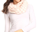 Sakkas Abir Soft Furry Reversible Short Twist Wrap Around Infinity Scarf#color_3-LtPink