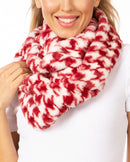Sakkas Abir Soft Furry Reversible Short Twist Wrap Around Infinity Scarf