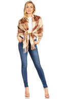 Sakkas Martinna Women's Winter Warm Super Soft and Light Pattern Shawl Scarf Wrap