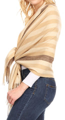 Sakkas Martinna Women's Winter Warm Super Soft and Light Pattern Shawl Scarf Wrap