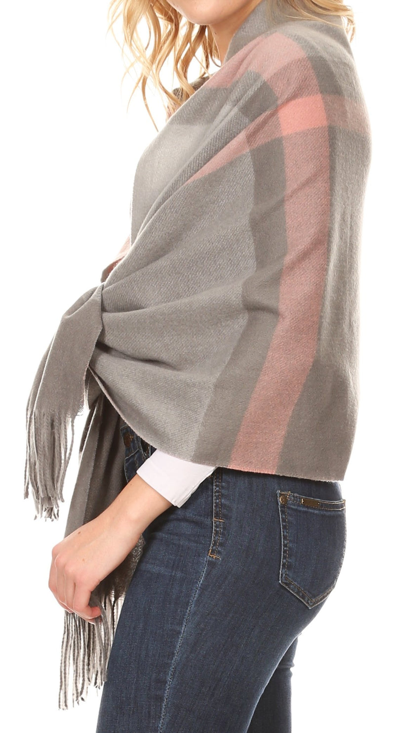 Sakkas Martinna Women's Winter Warm Super Soft and Light Pattern Shawl Scarf Wrap