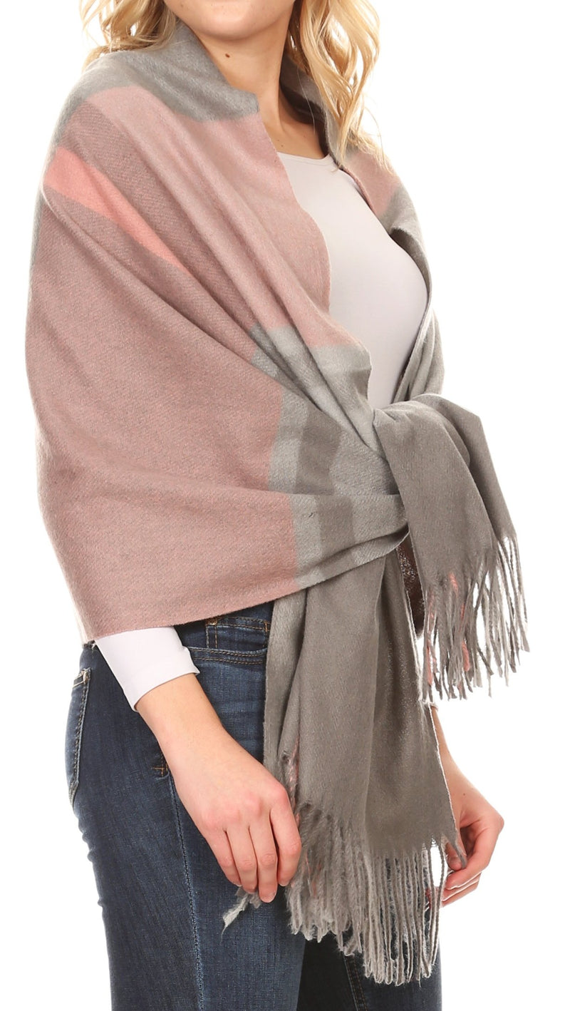 Sakkas Martinna Women's Winter Warm Super Soft and Light Pattern Shawl Scarf Wrap