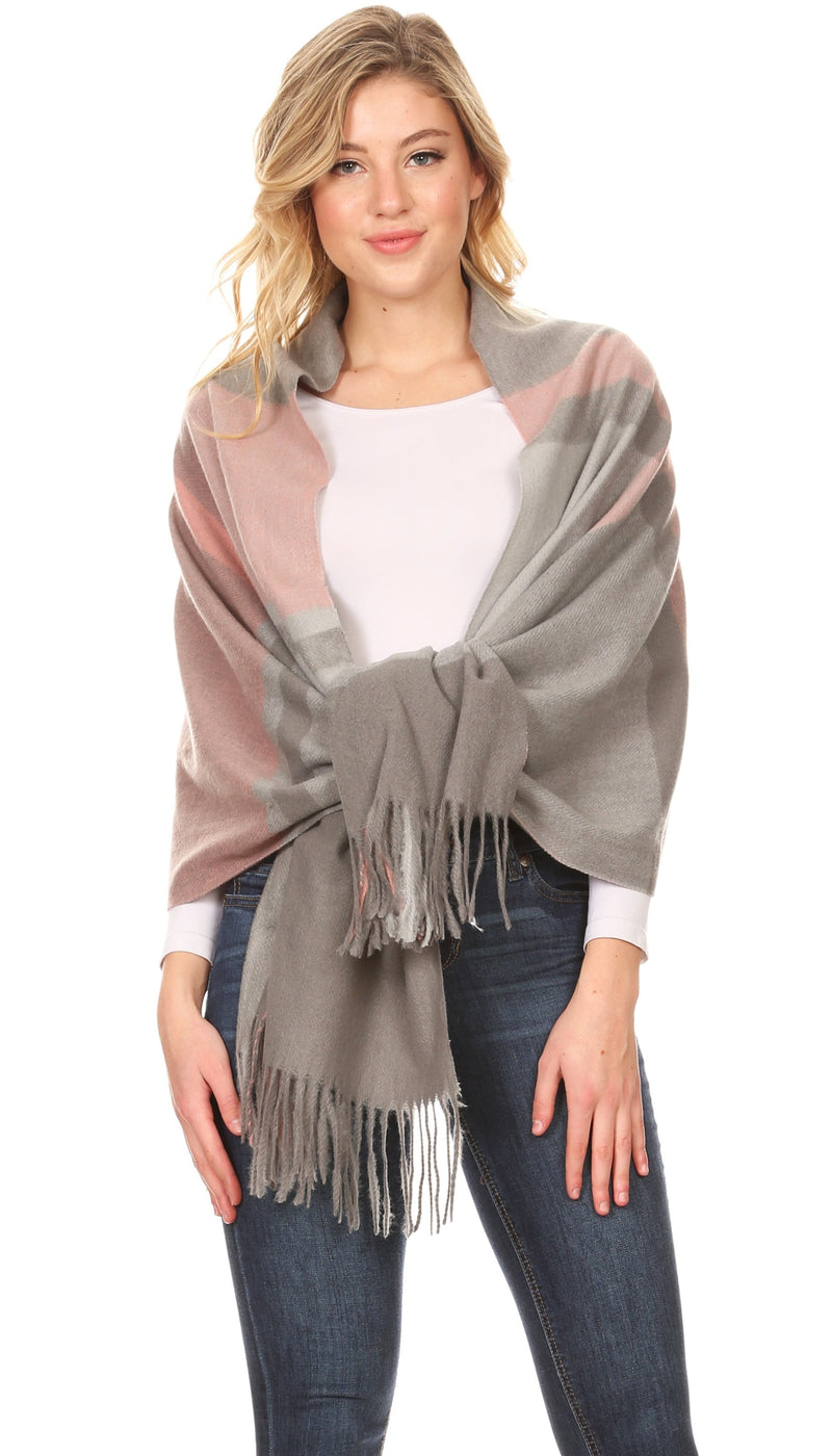 Sakkas Martinna Women's Winter Warm Super Soft and Light Pattern Shawl Scarf Wrap