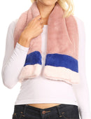 Sakkas Colette Faux Mink Warm Winter Soft Luxurious KeyHole Scarf