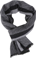 Sakkas Alvise Casual Variety Patterned Unisex Scarf Super Soft and Warm#color_YC16128-Steelblue 