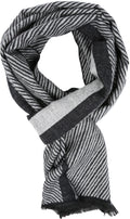 Sakkas Alvise Casual Variety Patterned Unisex Scarf Super Soft and Warm#color_YC16128-White 