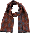 Sakkas Alvise Casual Variety Patterned Unisex Scarf Super Soft and Warm#color_YC16130-Burntorange 