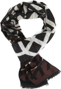 Sakkas Alvise Casual Variety Patterned Unisex Scarf Super Soft and Warm#color_YC16135-Brown 