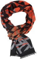 Sakkas Alvise Casual Variety Patterned Unisex Scarf Super Soft and Warm#color_YC16135-Orange 