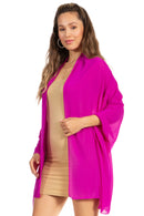 Sakkas Jona Women Soft Sheer Chiffon Bridal Wedding Evening Scarf Shawl Wrap Stole