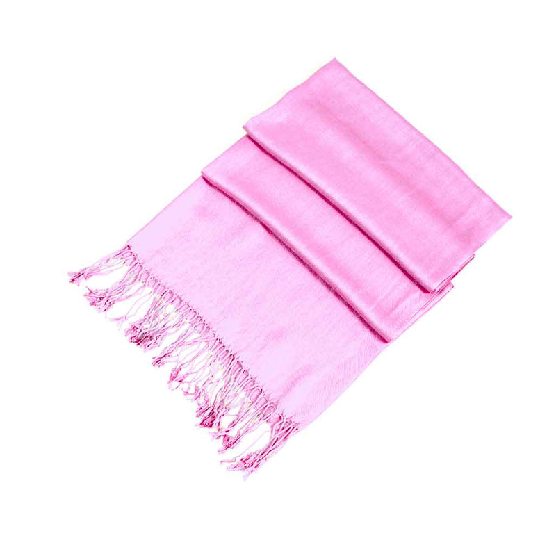 Sakkas Large Soft Silky Pashmina Shawl Wrap Scarf Stole in Solid Colors