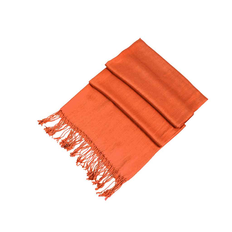 Sakkas Large Soft Silky Pashmina Shawl Wrap Scarf Stole in Solid Colors