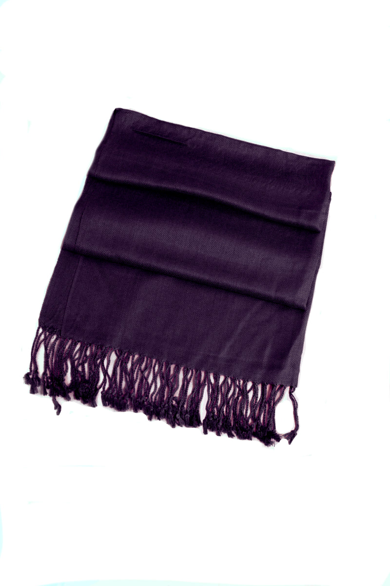 Sakkas Large Soft Silky Pashmina Shawl Wrap Scarf Stole in Solid Colors